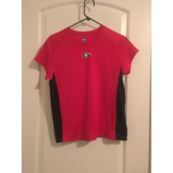 NCAA By KA Georgia BullDogs Women's Short Sleeve Shirt Size L Red - Picture 1 of 7